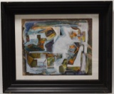 Doris Vlasek Hail Abstract Painting On Paper
