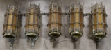 (5) Antique Iron & Copper Exterior Light Fixtures