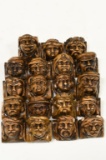 (19) Antique Terra Cotta Trim Decorative Heads