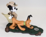 1999 Safari Adventure Mickey Mouse & Pluto Figure