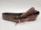 Hand Tooled Leather Gun Belt & Holster