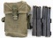 WWII U.S. .30 Cal M1 Ammunition In Clips & Bag