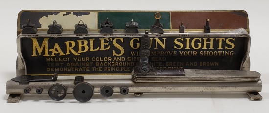 Vintage Marble's Gun Sights Store Product Display