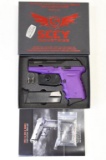 Purple SCCY CPX-2 9mm Semi-Auto Pistol In Box