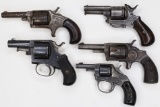 Lot Of 5 Antique Revolver For Parts Or Repair