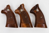 Three Sets of Genuine Smith & Wesson Walnut Grips
