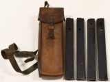 (4) WWI Finnish Bergman MP18-20 Magazines