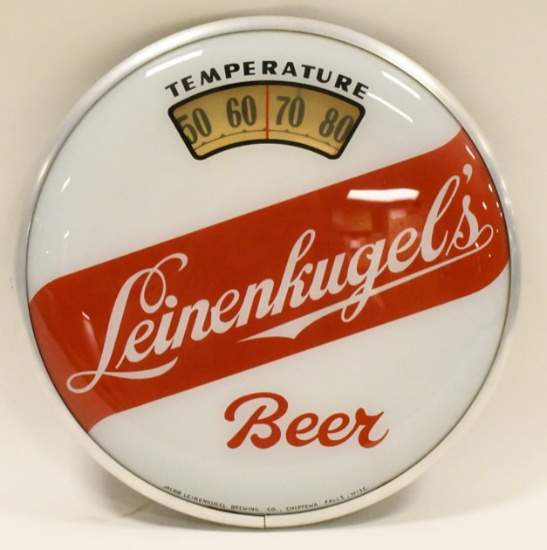 Original Leinenkugel's Beer Scale Thermometer Sign
