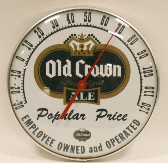 Original Old Crown Ale Bubble Glass Thermometer