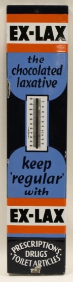 Original Porcelain Ex-Lax Thermometer Sign