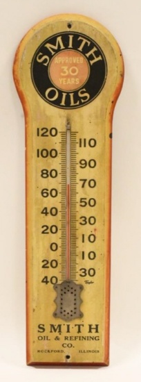 Original  Wood Smith Oils Thermometer Sign