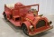 Vintage Kitty Paw Fire Dept. Wooden Fire Truck