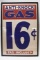 Early Anit-Knock Gas 16¢ Advertising Poster