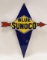 SSP Blue Sunoco Gas Pump Plate Advertising Sign
