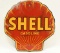 SSP Shell Gasoline Advertising Pump Plate Sign