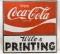 Large SST Embossed Coca-Cola Advertising Sign