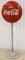 Vintage DSP Coca-Cola Lollipop Curb Sign w Base