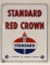 SSP Standard Oil  Red Crown Gas Pump Plate