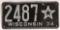 1934 Wisconsin 4-Digit Star License Plate