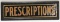 Early Reverse Painted Glass Prescriptions Adv Sign