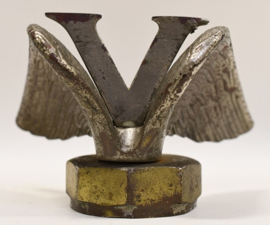WWI Victory Winged Hood Ornament Radiator Cap