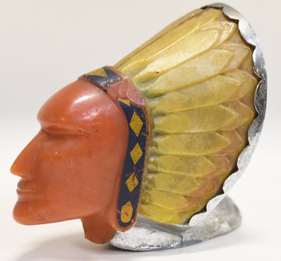 1950 Blackstone Bakelite Indian Head Mascot Light