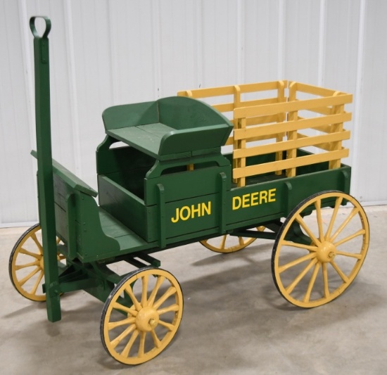 Custom John Deere Buckboard Seat Goat Wagon