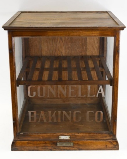Early Conella Baking Co. Glass Pie Cabinet