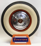 Firestone White Wall Tire Advertising Display