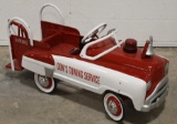 Restored Murray Sadface Tow Truck Pedal Car