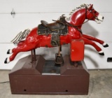 Vintage Coin Op Carousel Horse Kiddie Ride