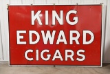 Vintage DSP King Edward Cigars Advertising Sign