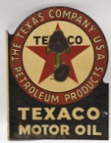 DSP Texaco Motor Oil Flange Advertising Sign