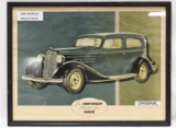 Original 1934 Chevrolet Master 6 Dealership Poster