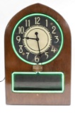 Early Telechron Motored Neon Ad Clock