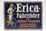 SST Embossed Erica Fahrrader Cycles Adv Sign