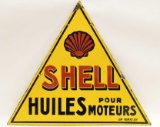 DSP Shell Oil French Advertising Sign