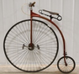 Vtg Roy Cooper Penny Farthing High Wheeler Bicycle