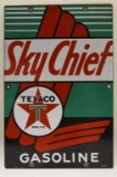 1946 Texaco Sky Chief Porcelain Pump Plate 8x12