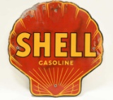 SSP Shell Gasoline Advertising Pump Plate Sign