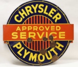 Large DSP Chrysler Plymouth Approved Service Sign