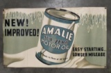 Large Early Amalie Sub Zero Motor Oil Paper Banner