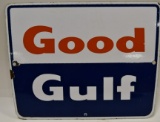 SSP Good Gulf Advertising Pump Plate Sign