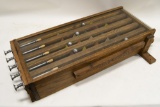 Early Wooden Carnival Marble Skill Game