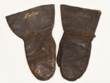 Early Indian Motorcycle Leather Gauntlet Gloves