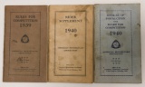 Lot Of Vintage AMA Motorcycle Rules Booklets
