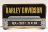 Art Deco Harley Davidson Lighted Countertop Sign