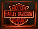 Harley Davidson Motorcycles Advertising Neon Sign