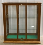 Vintage Thurman H Thomas Oak Store Display Cabinet