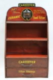 Vintage Carter Carbureter Store Display Cabinet